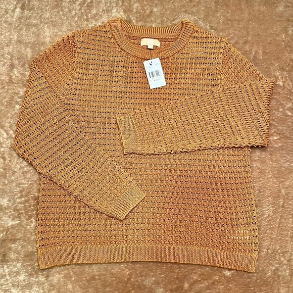 KUT From The Cloth Cosmo Crochet Sweater Cinnamon Size XL - Picture 12 of 15